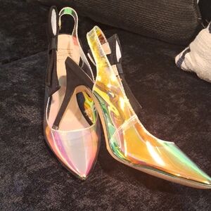 INC International Concepts Iridescent Sling-Back Heels